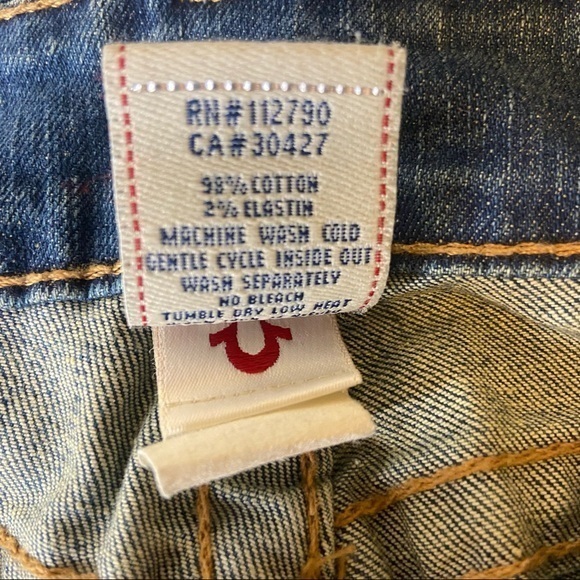 True Religion Straight Leg Ankle Jeans Size 26‎ - Picture 6 of 6